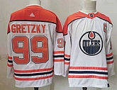 Oilers 99 Wayne Gretzky White 2020-21 Reverse Retro Adidas Jersey,baseball caps,new era cap wholesale,wholesale hats
